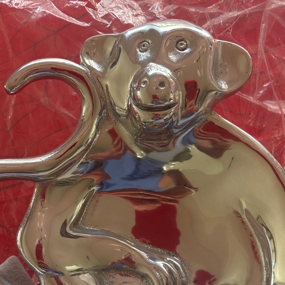 Mariposa Silver Monkey Dish - Picture 2 of 3